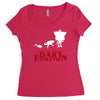 dart evolution stranger dustin tv show Women's Triblend Scoop T-shirt