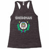 snowman christmas Racerback Tank