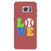 love baseball neon rhinestuds Samsung Galaxy S7