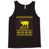ugly sweater party beer bear funny Tank Top