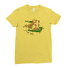 the tree, the raccoon Ladies Fitted T-Shirt