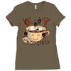 hot chocolate time! Ladies Fitted T-Shirt