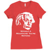 without a moustache einstein proud hirsute mustachioed grooming Ladies Fitted T-Shirt