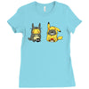 totoro &amp; pikachu onesie Ladies Fitted T-Shirt