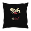 socks don't protect my heart Throw Pillow