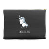 stabby the unicorn Accessory Pouches