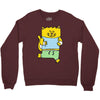 meow is running Crewneck Sweatshirt