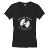 ask me about my 7inches Women's V-Neck T-Shirt