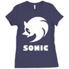 sonic uomo donna bambino sega videogames Ladies Fitted T-Shirt