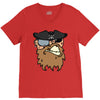 pirates face V-Neck Tee