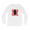 geek girl 3 4 sleeve baseball Long Sleeve Shirts