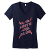 rad white and blue Women's V-Neck T-Shirt