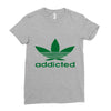 addicted ~ mens funny Ladies Fitted T-Shirt