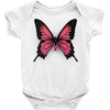 breast cancer butterfly Baby Bodysuit