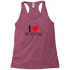 i love running Racerback Tank