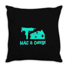 mac and cheese Throw Pillow
