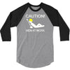 caution men at work 3/4 Sleeve Shirt