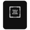 triple nerd score Mousepad