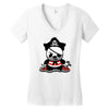 pirate panda Women's V-Neck T-Shirt