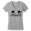 geeks vs nerds Women's V-Neck T-Shirt
