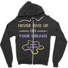 never give up on dreams Zipper Hoodie