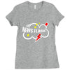 news flash black Ladies Fitted T-Shirt
