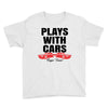 Plays With Cars Youth Tee