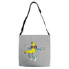 banana wobbler Adjustable Strap Totes