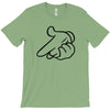 mickey pistol hands gun hip hop mens r&amp;b gangsta banksy grey t shirt s T-Shirt