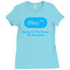 nerdy to the power of awesome Ladies Fitted T-Shirt