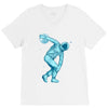 astronaut discus throwing V-Neck Tee