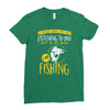 fishing in my head! Ladies Fitted T-Shirt
