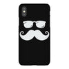 hipster glasses and moustache iPhoneX Case
