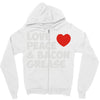 love peace and bacon grease Zipper Hoodie