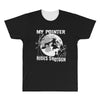 my pointer rides shotgun All Over Men's T-shirt