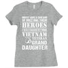 Vietnam Veteran Granddaughter Ladies Fitted T-Shirt