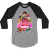 paw patrol birthday girl auntie 3/4 Sleeve Shirt