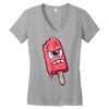 es smile Women's V-Neck T-Shirt