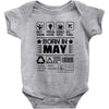 Born In May Baby Onesie