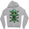 zombie smile Zipper Hoodie