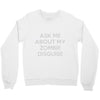 ask me about my zombie disguise Crewneck Sweatshirt