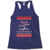 merry christmas ugly christmas sweater Racerback Tank