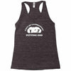 caerbannog petting zoo Racerback Tank