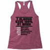 always give 100 percent Racerback Tank