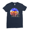 vote for pizza Ladies Fitted T-Shirt