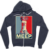 beaker meep poster, ideal birthday gift or present Zipper Hoodie