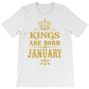 kings are born in january T-Shirt