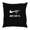 just cut it Throw Pillow