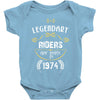 legendary riders are born in 1974 Baby Bodysuit