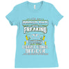 proud dad freaking Ladies Fitted T-Shirt